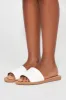 Mini Janie Flat Sandals - Off White sold by Fashion Nova