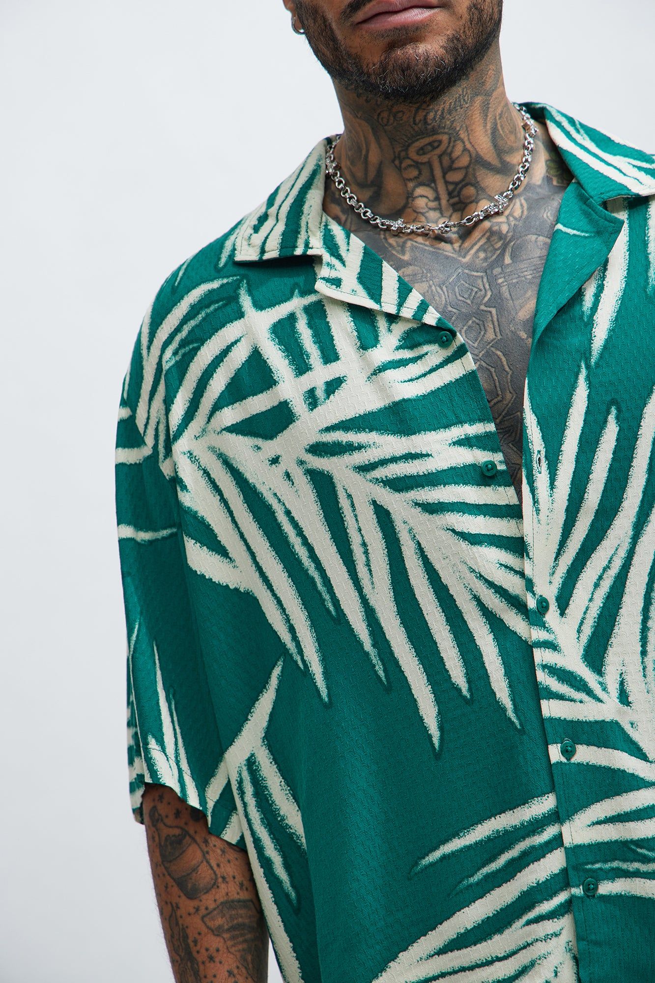 29 Palms Textured Shirt - Green/combo sold by Fashion Nova product image thumbnail 3