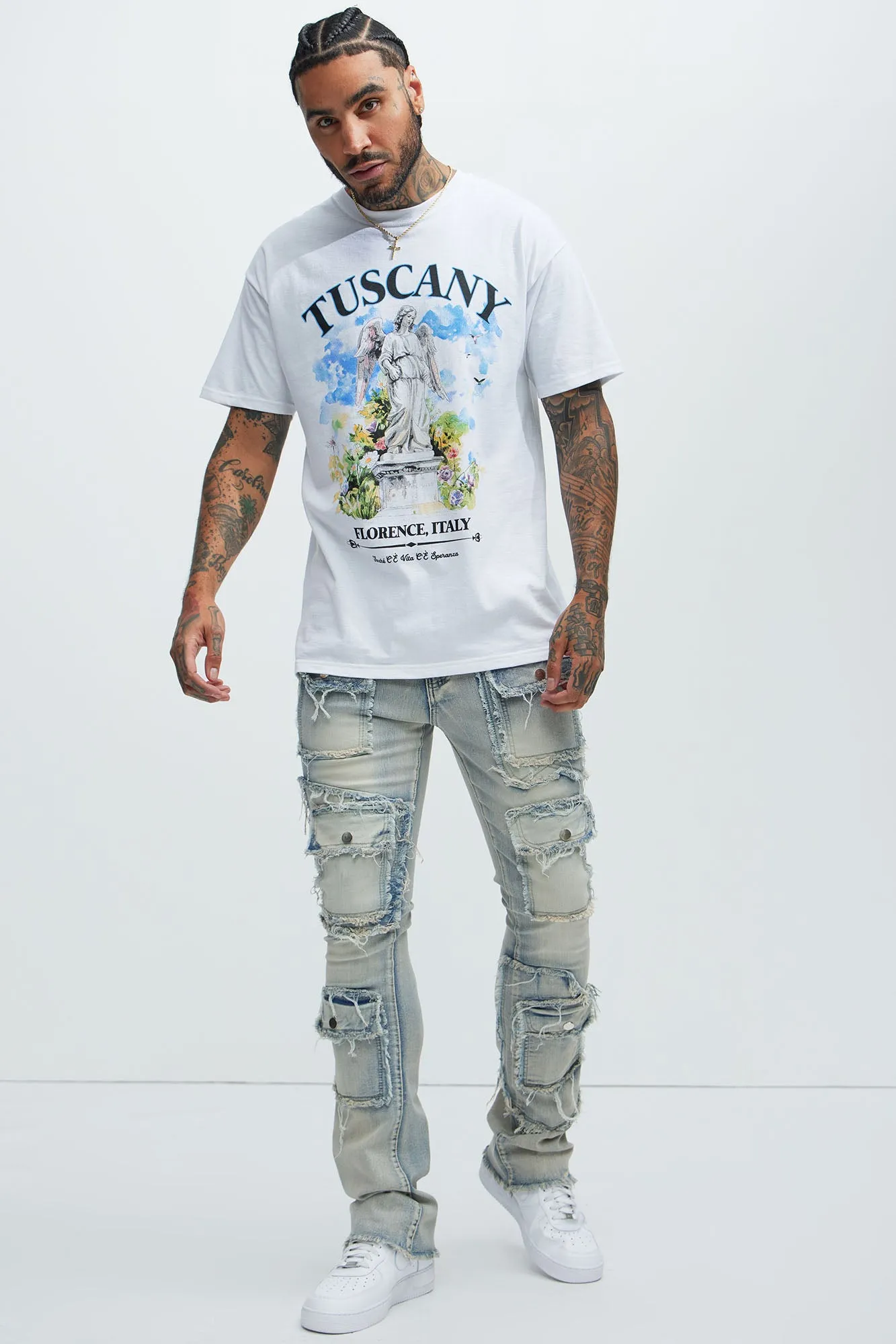 Tuscany Florence Italy Short Sleeve Tee - White sold by Fashion Nova product image thumbnail 3