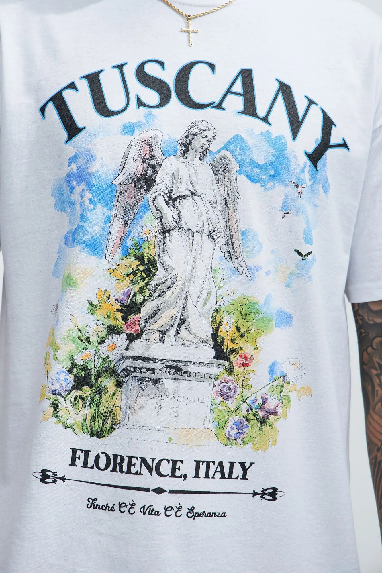 Tuscany Florence Italy Short Sleeve Tee - White sold by Fashion Nova product image thumbnail 2