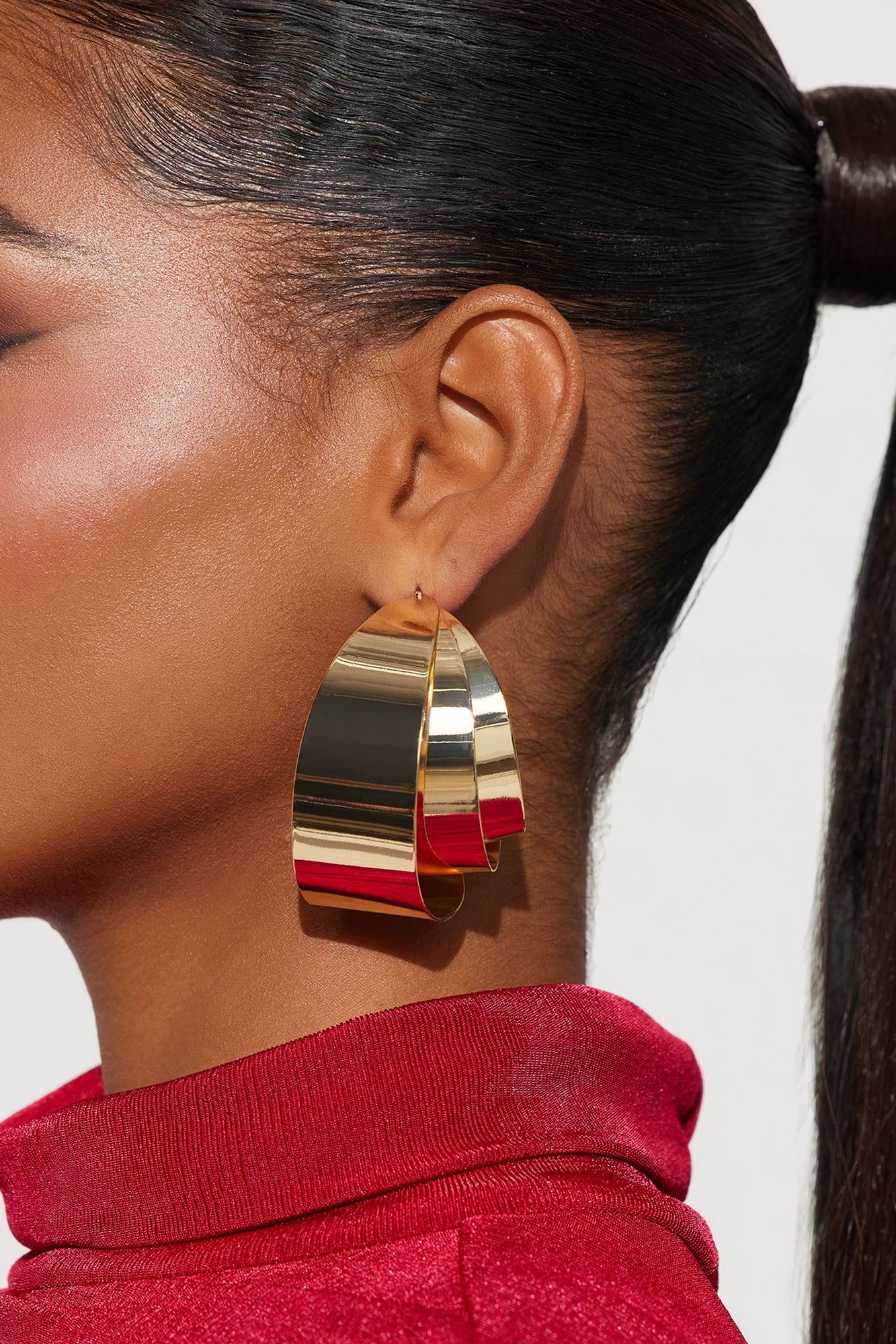 Unravel Me Earrings - Gold sold by Fashion Nova