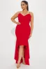 Delia High Low Gown - Red sold by Fashion Nova