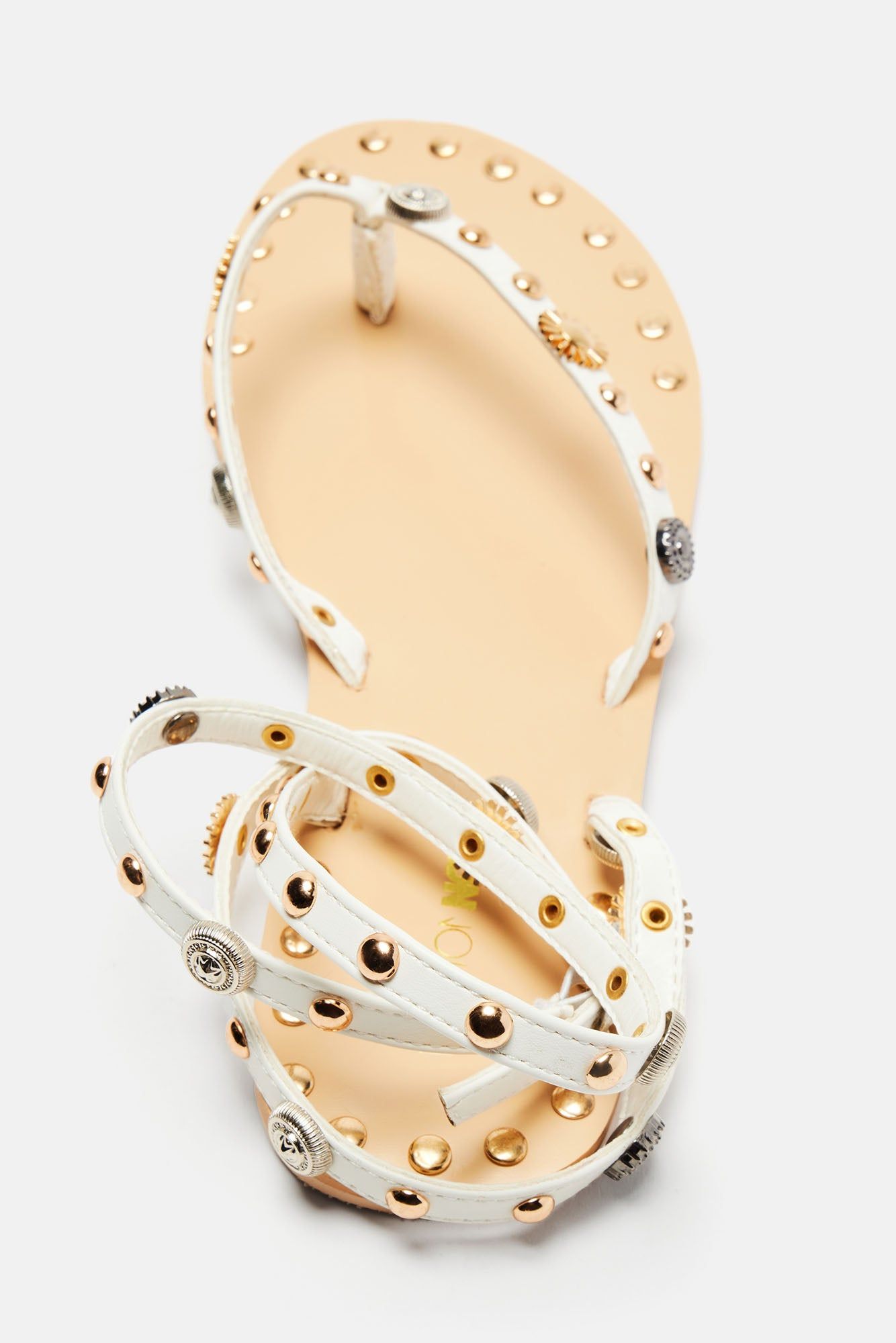 Living In It Flat Sandals - White sold by Fashion Nova product image thumbnail 5