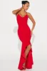 Delia High Low Gown - Red sold by Fashion Nova