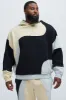 Tyson Awaken Oversized Color Block Hoodie - Black/combo sold by Fashion Nova