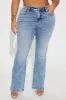 Selene Stretch Straight Leg Jeans - Light Wash sold by Fashion Nova