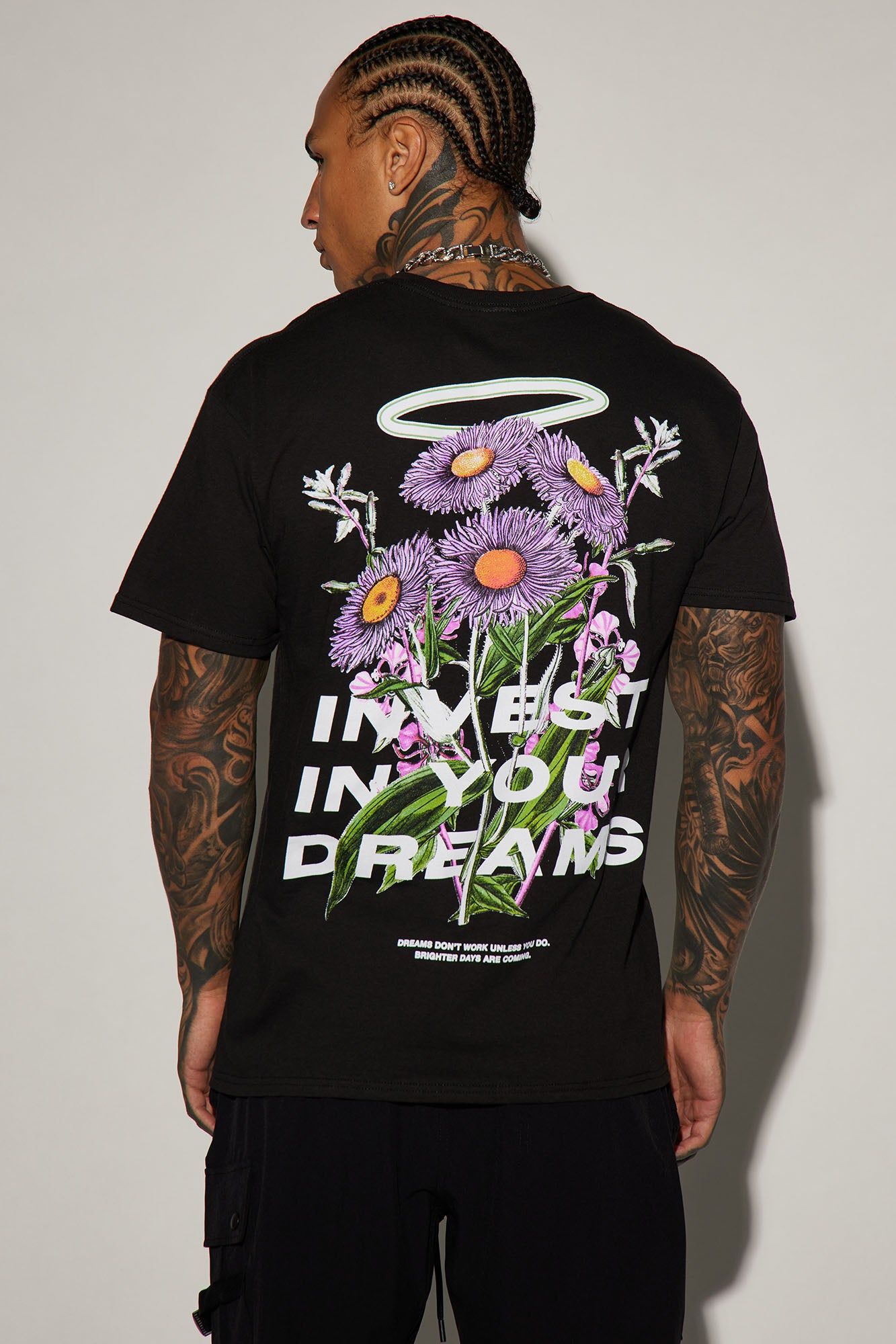 Invest In Your Dreams Short Sleeve Tee - Black sold by Fashion Nova product image thumbnail 4