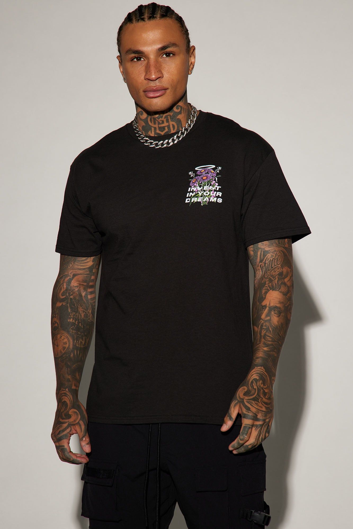 Invest In Your Dreams Short Sleeve Tee - Black sold by Fashion Nova