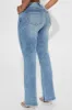Selene Stretch Straight Leg Jeans - Light Wash sold by Fashion Nova