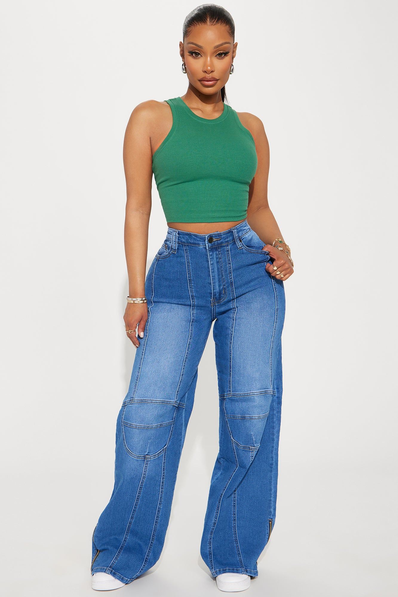 Emma Classic Ribbed Tee - Olive sold by Fashion Nova product image thumbnail 2
