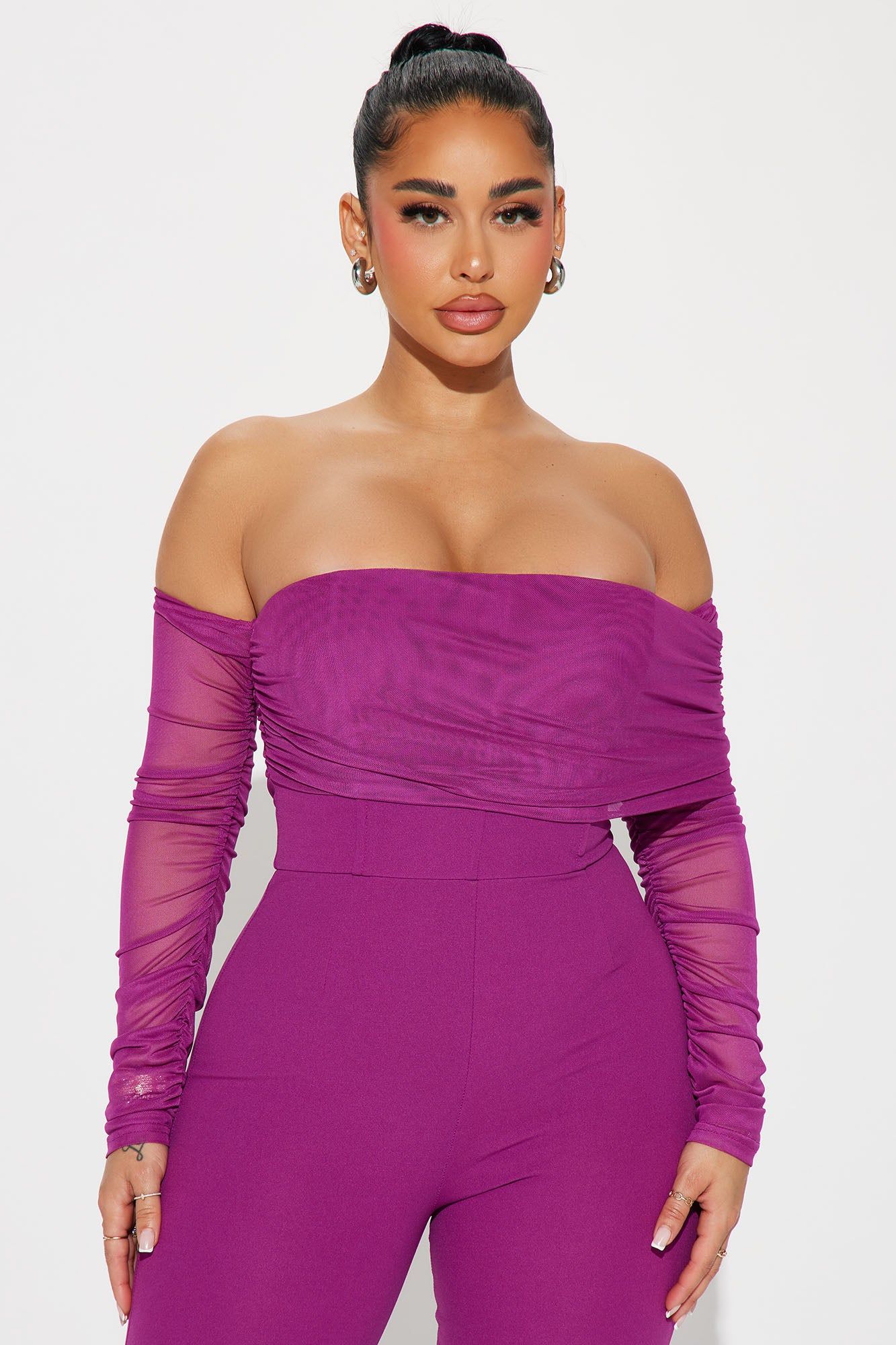 Pretty Date Jumpsuit - Magenta sold by Fashion Nova product image thumbnail 2