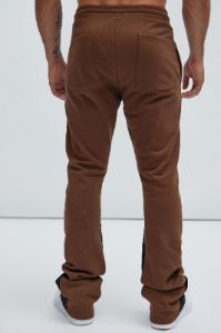 LA Scrap Art Sweatpant - Brown sold by Fashion Nova
