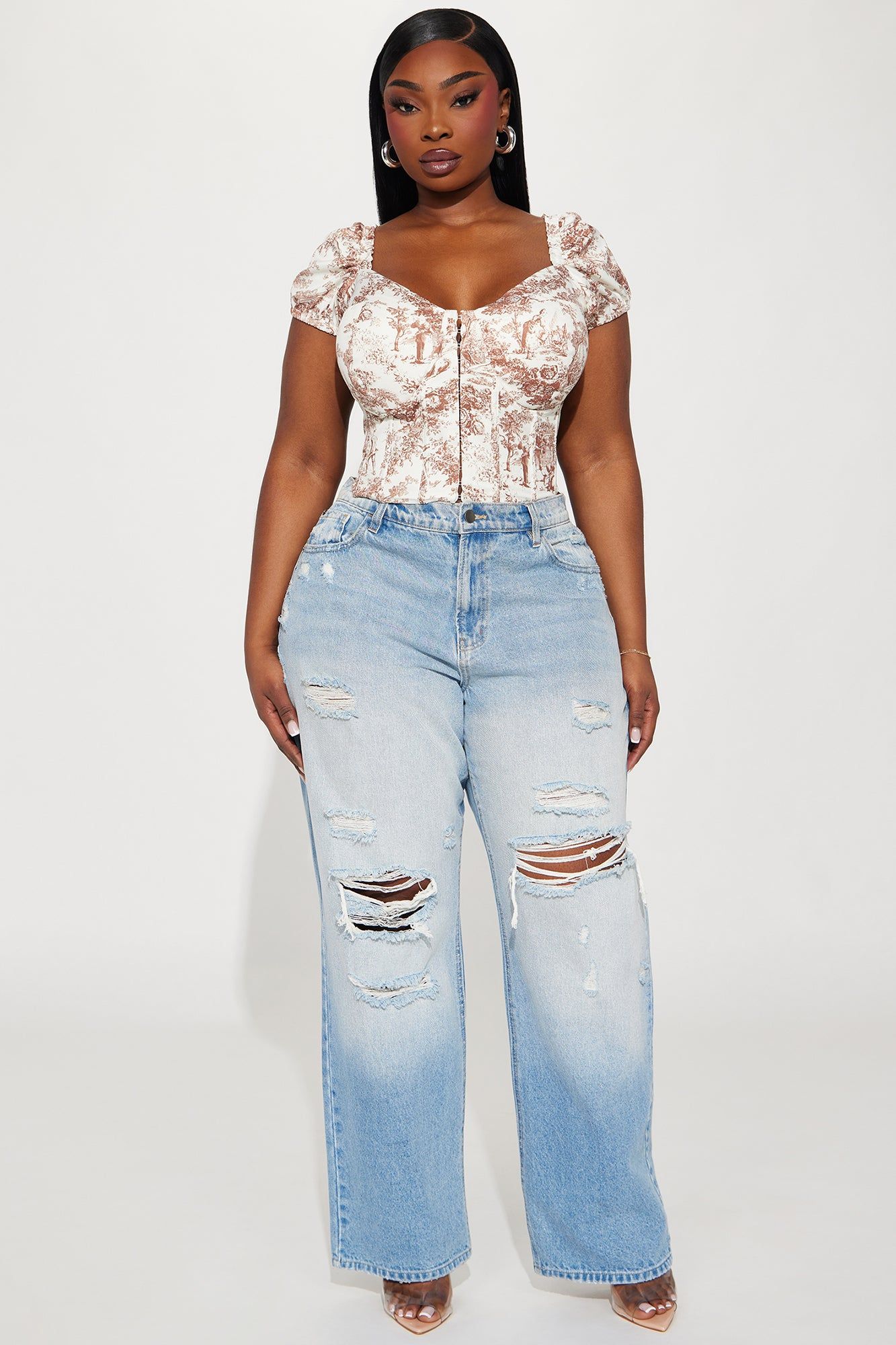 Bristol Corset Top - Ivory/combo sold by Fashion Nova product image thumbnail 5