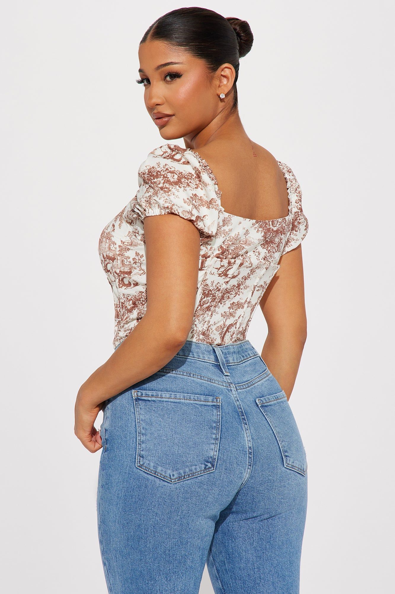 Bristol Corset Top - Ivory/combo sold by Fashion Nova product image thumbnail 3