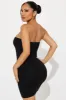 Sweet Date Double Lined Mini Dress - Black sold by Fashion Nova