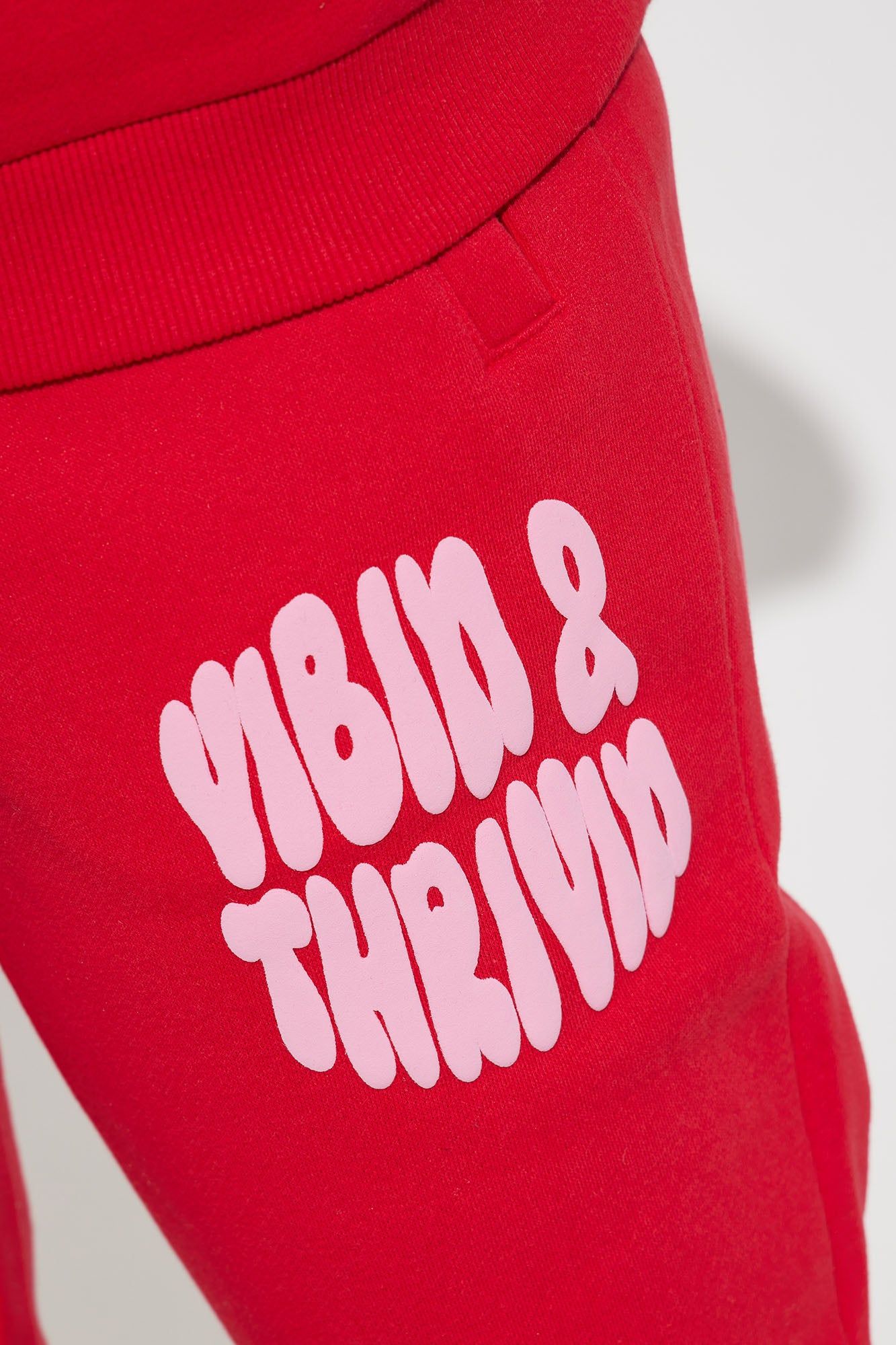 Vibin' & Thrivin' Puff Print Jogger - Red sold by Fashion Nova product image thumbnail 4