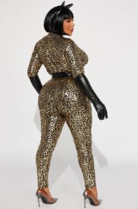 Cat Fight 5 Piece Costume Set - Leopard sold by Fashion Nova
