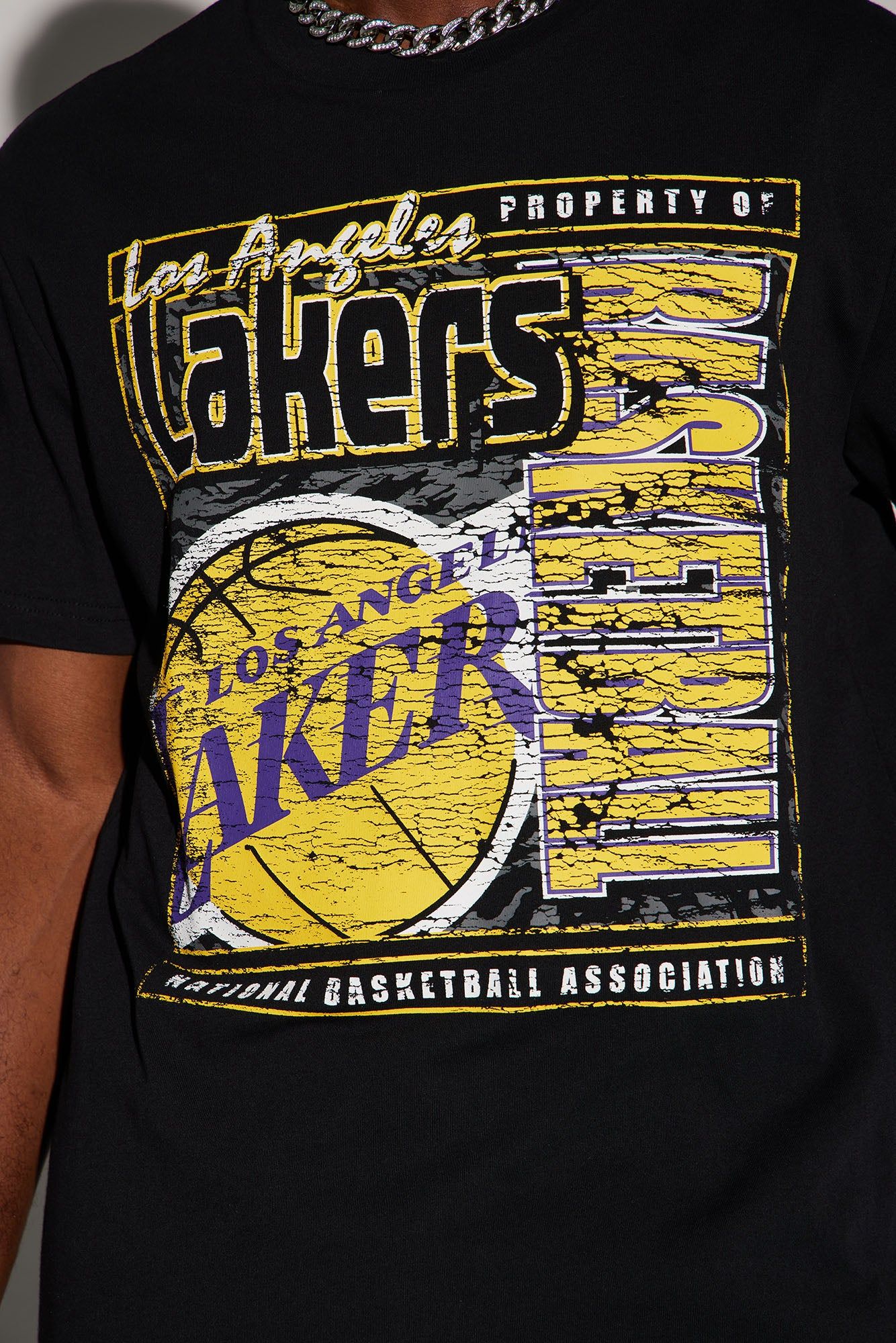Lakers Pick And Roll Short Sleeve Tee - Black sold by Fashion Nova product image thumbnail 4