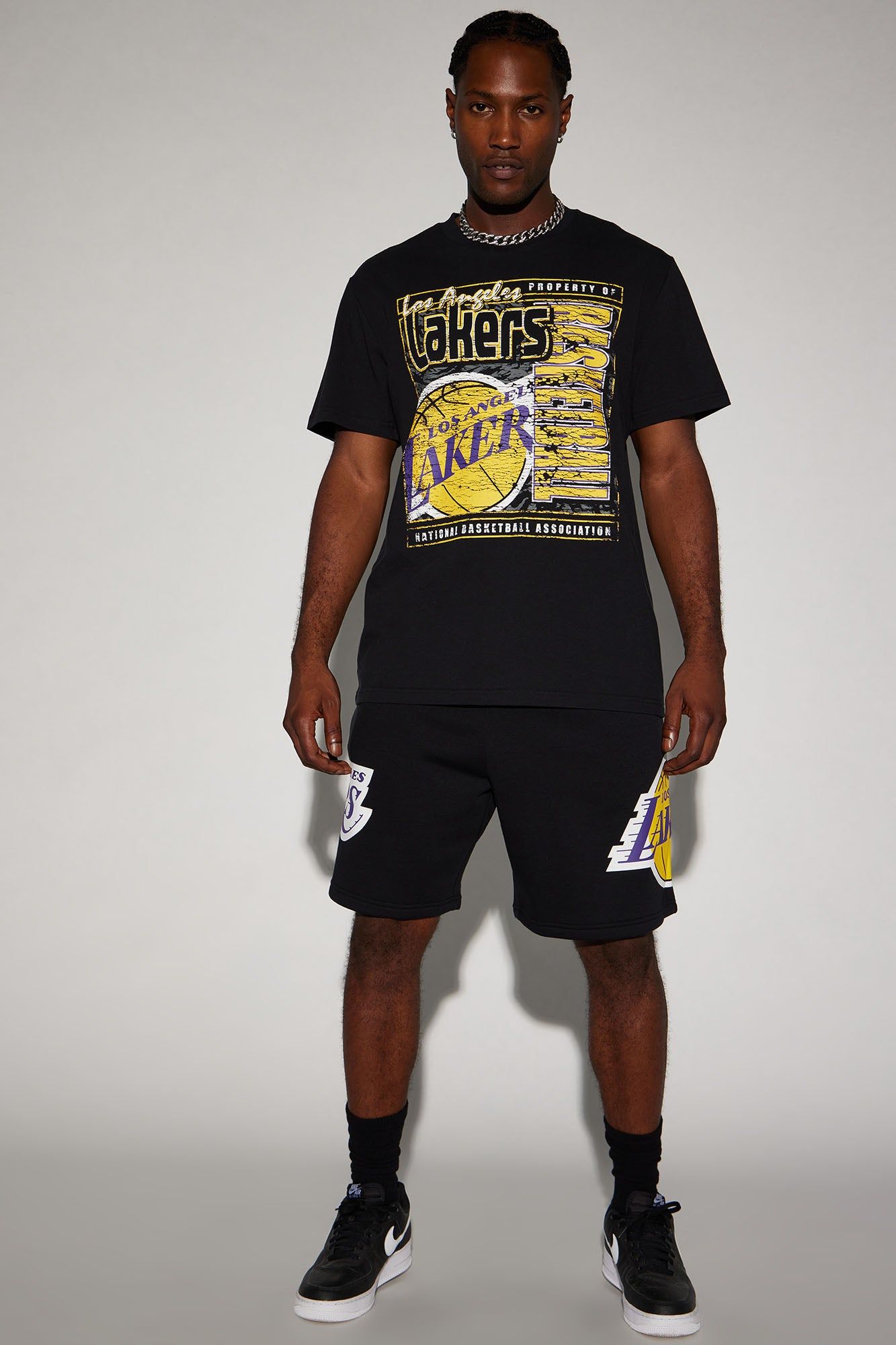 Lakers Pick And Roll Short Sleeve Tee - Black sold by Fashion Nova product image thumbnail 3