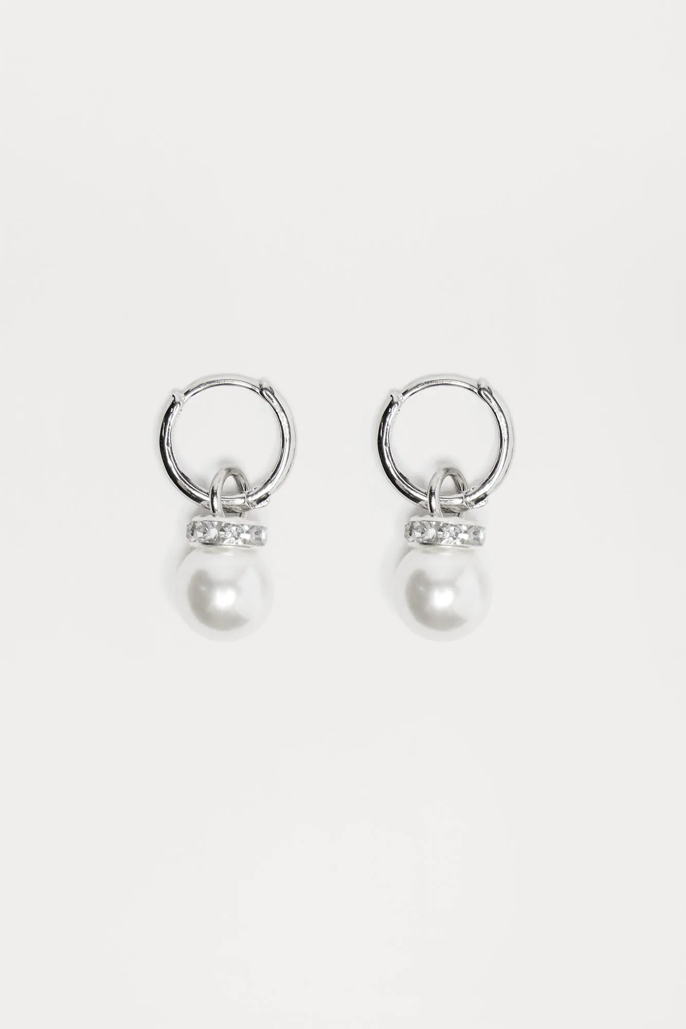 Dangling Pearl Earrings - Silver sold by Fashion Nova product image thumbnail 3