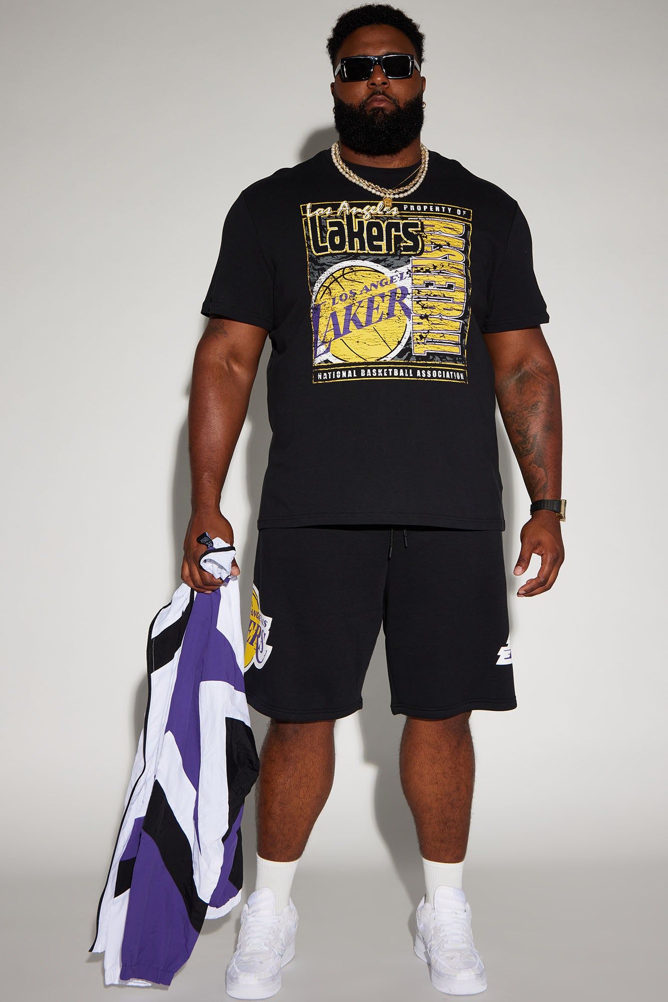 Lakers Pick And Roll Short Sleeve Tee - Black sold by Fashion Nova product image thumbnail 5