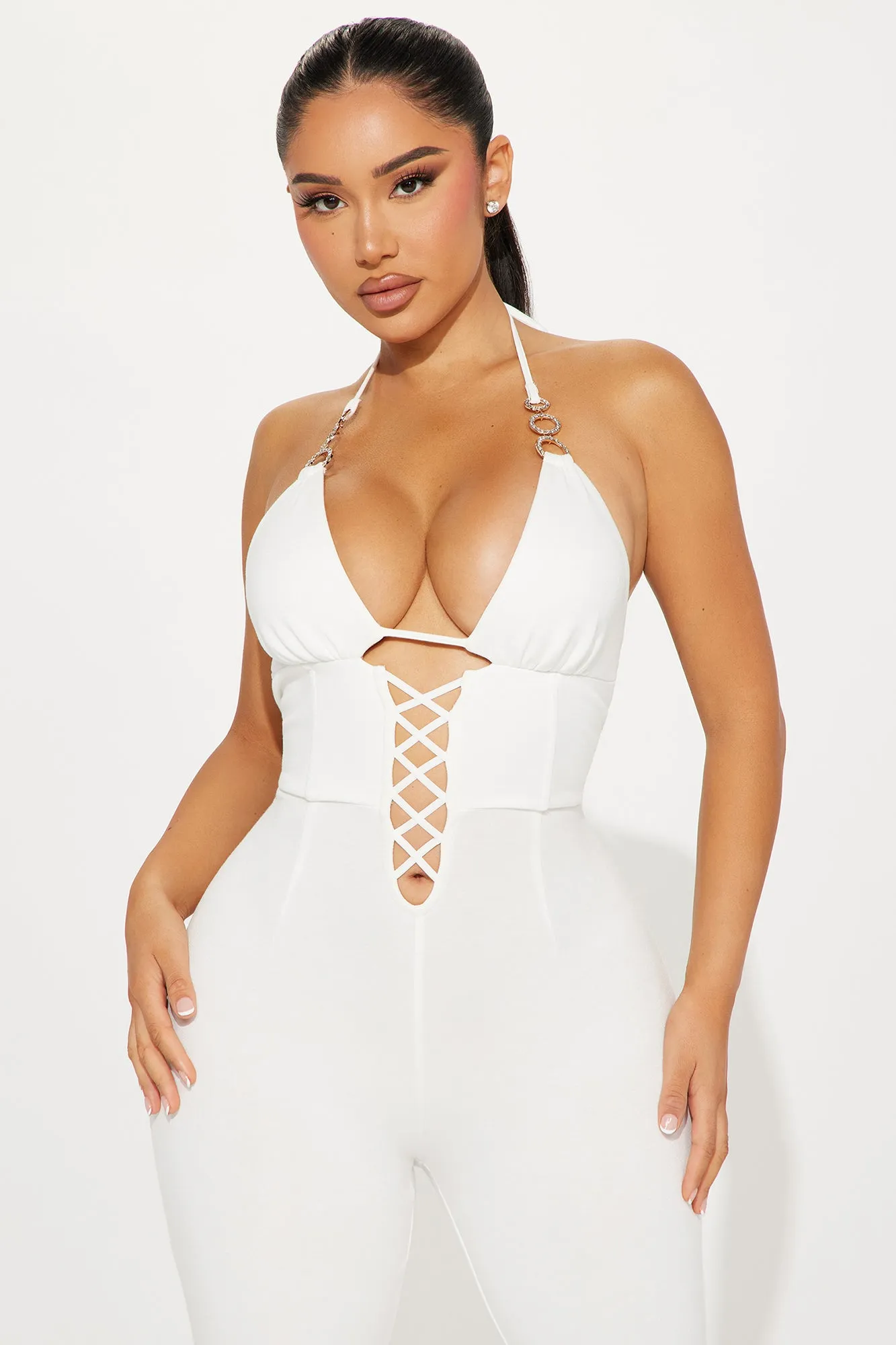 Up In The Air Jumpsuit - White sold by Fashion Nova product image thumbnail 2