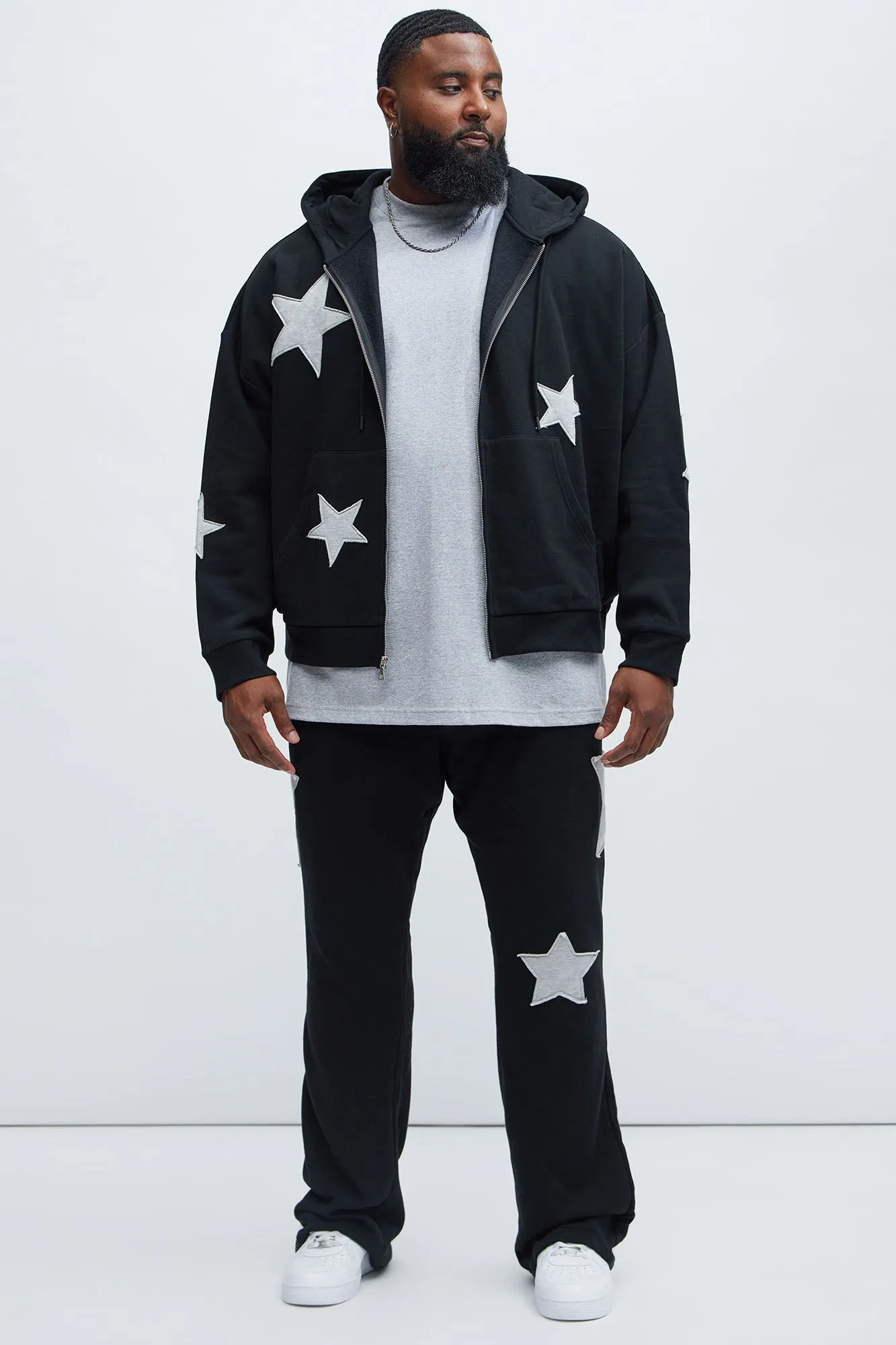 Tyson Stars Oversized Hoodie - Black sold by Fashion Nova product image thumbnail 2