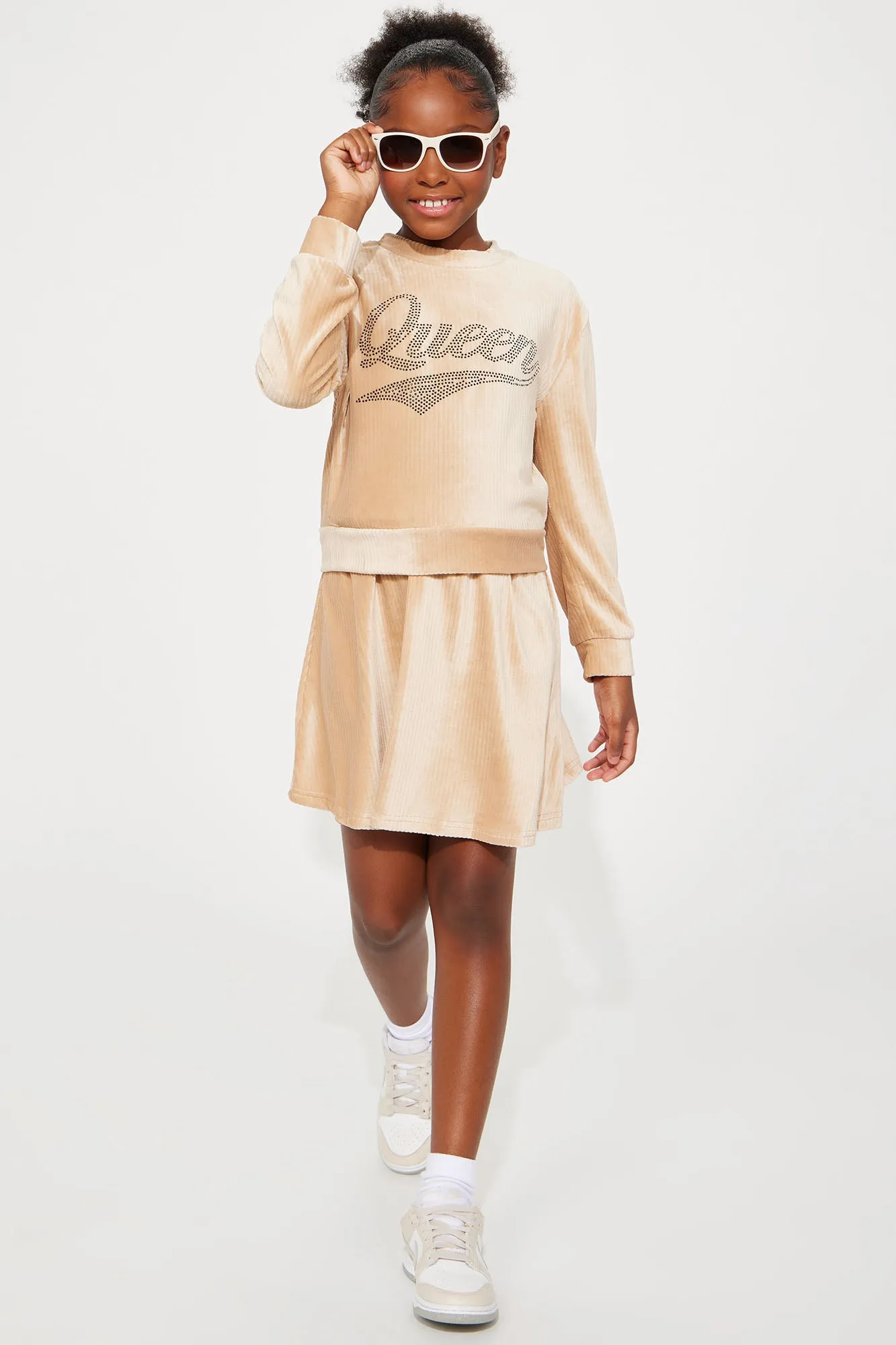 Mini Stay Up Queen Skirt Set - Khaki sold by Fashion Nova product image thumbnail 2