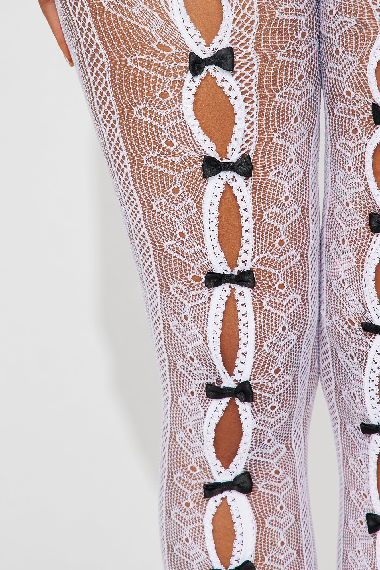 Cutest Of All Bow Tights - White sold by Fashion Nova product image thumbnail 3