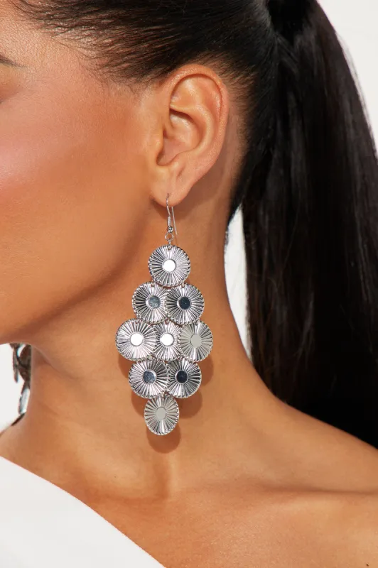 Out With A Bang Earrings - Silver sold by Fashion Nova