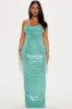 Georgia Metallic Maxi Dress - Sage sold by Fashion Nova