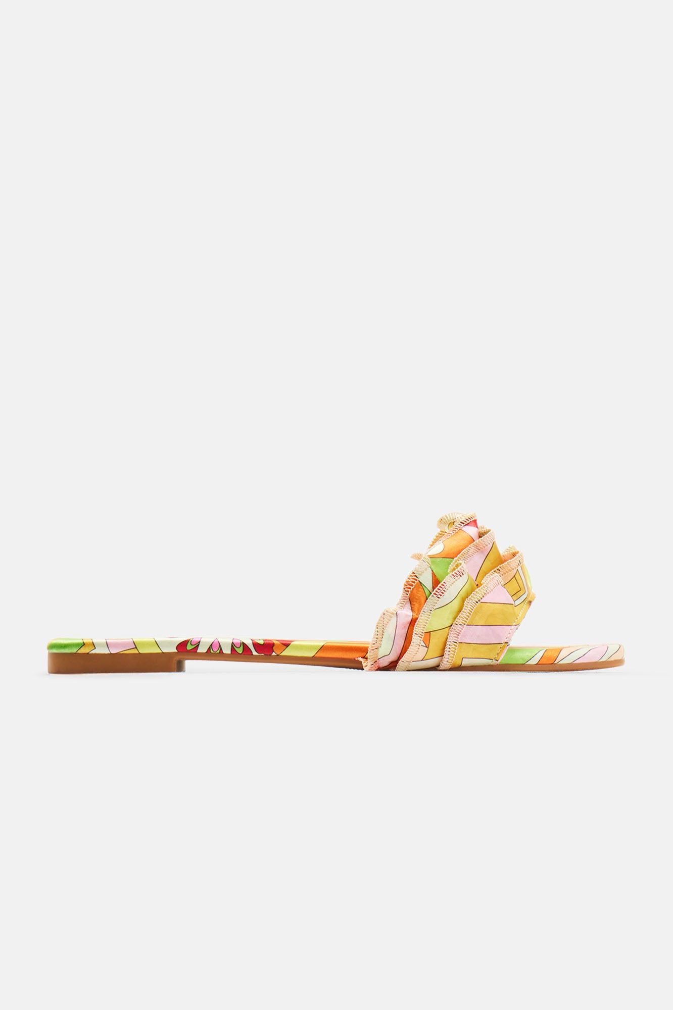 Absolutely Need Flat Sandals - Yellow/combo sold by Fashion Nova product image thumbnail 4