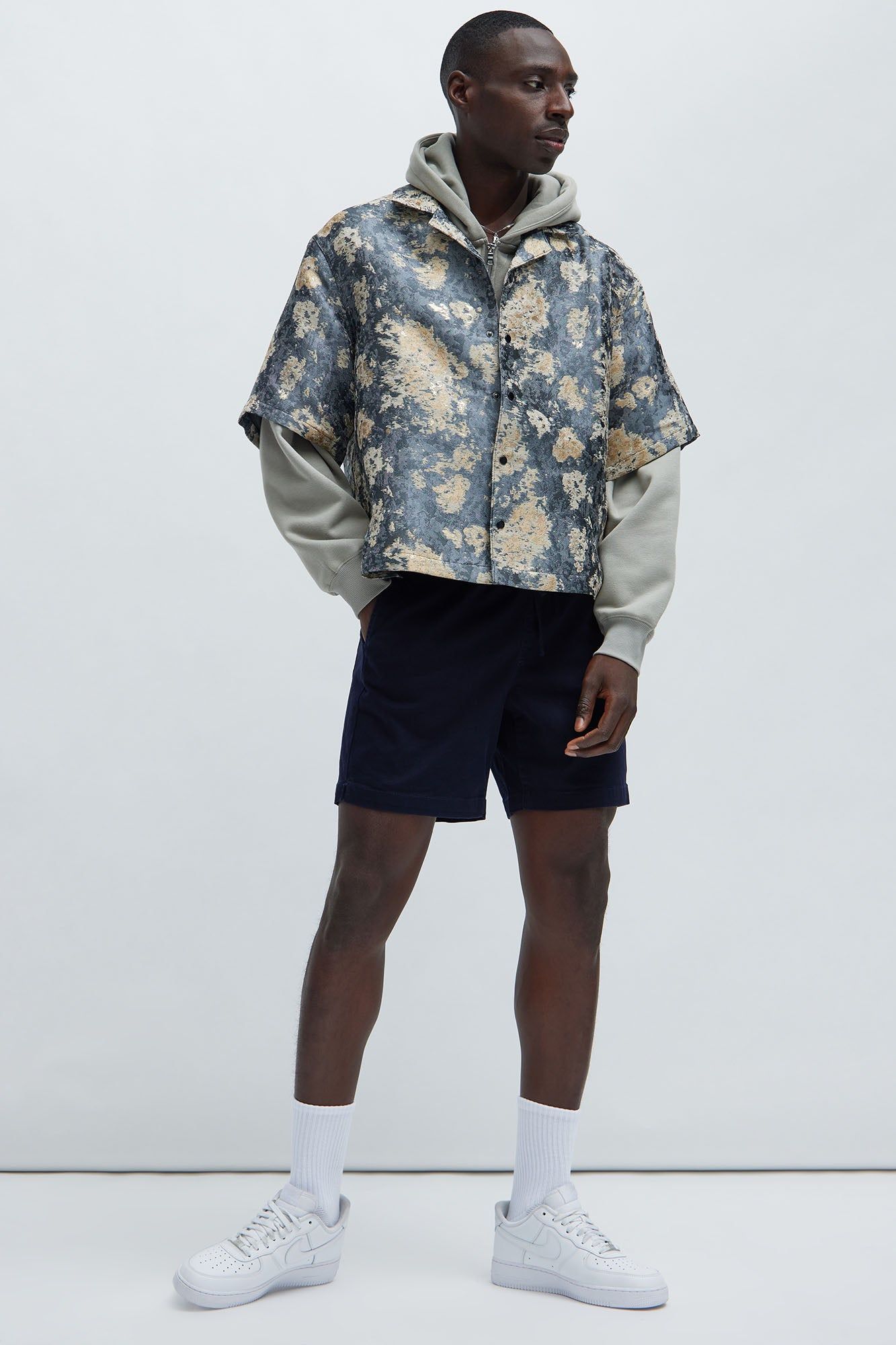 Baffin Bay Boxy Shirt - Blue/combo sold by Fashion Nova product image thumbnail 2