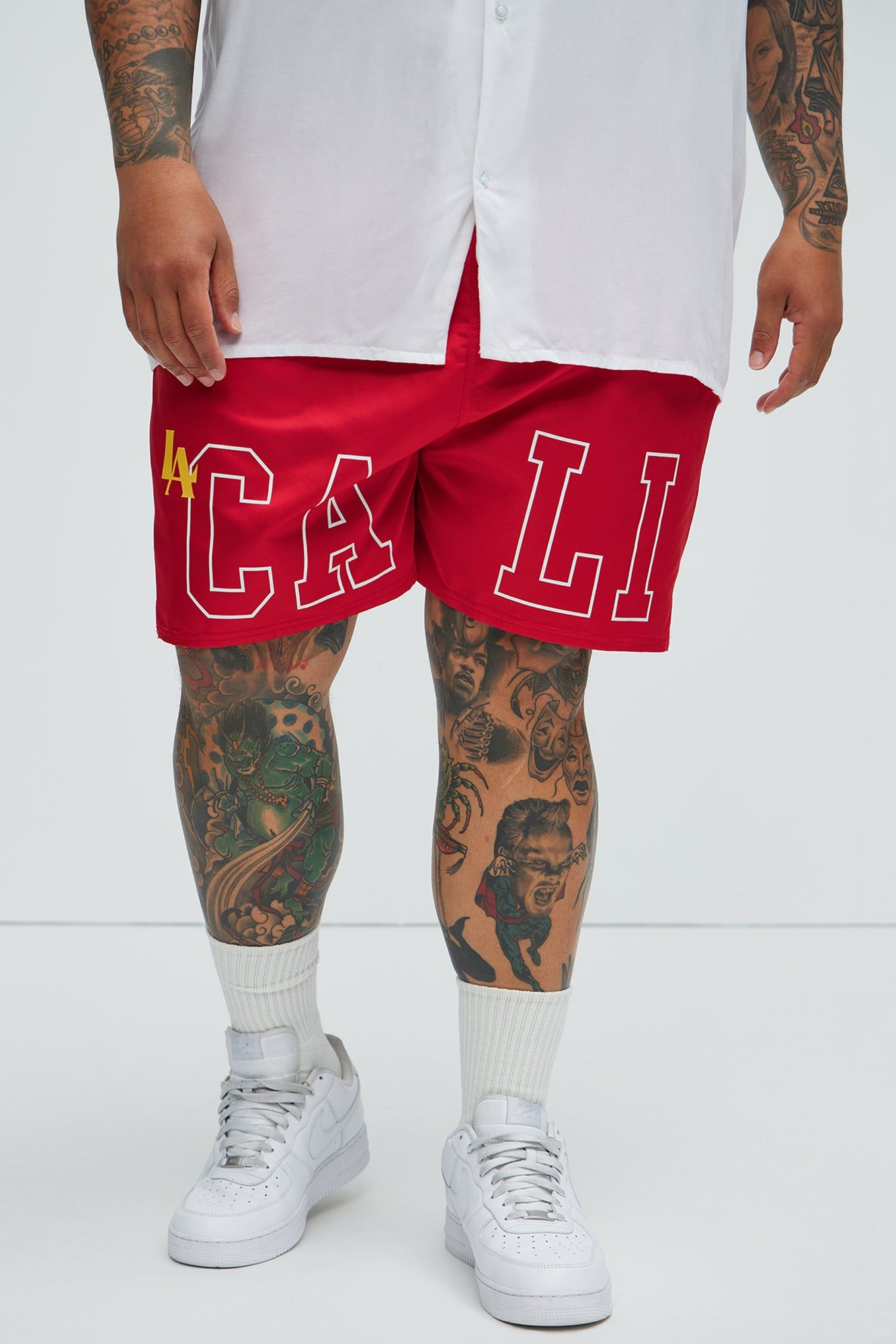 LA Cali Swim Trunks - Red sold by Fashion Nova product image thumbnail 5