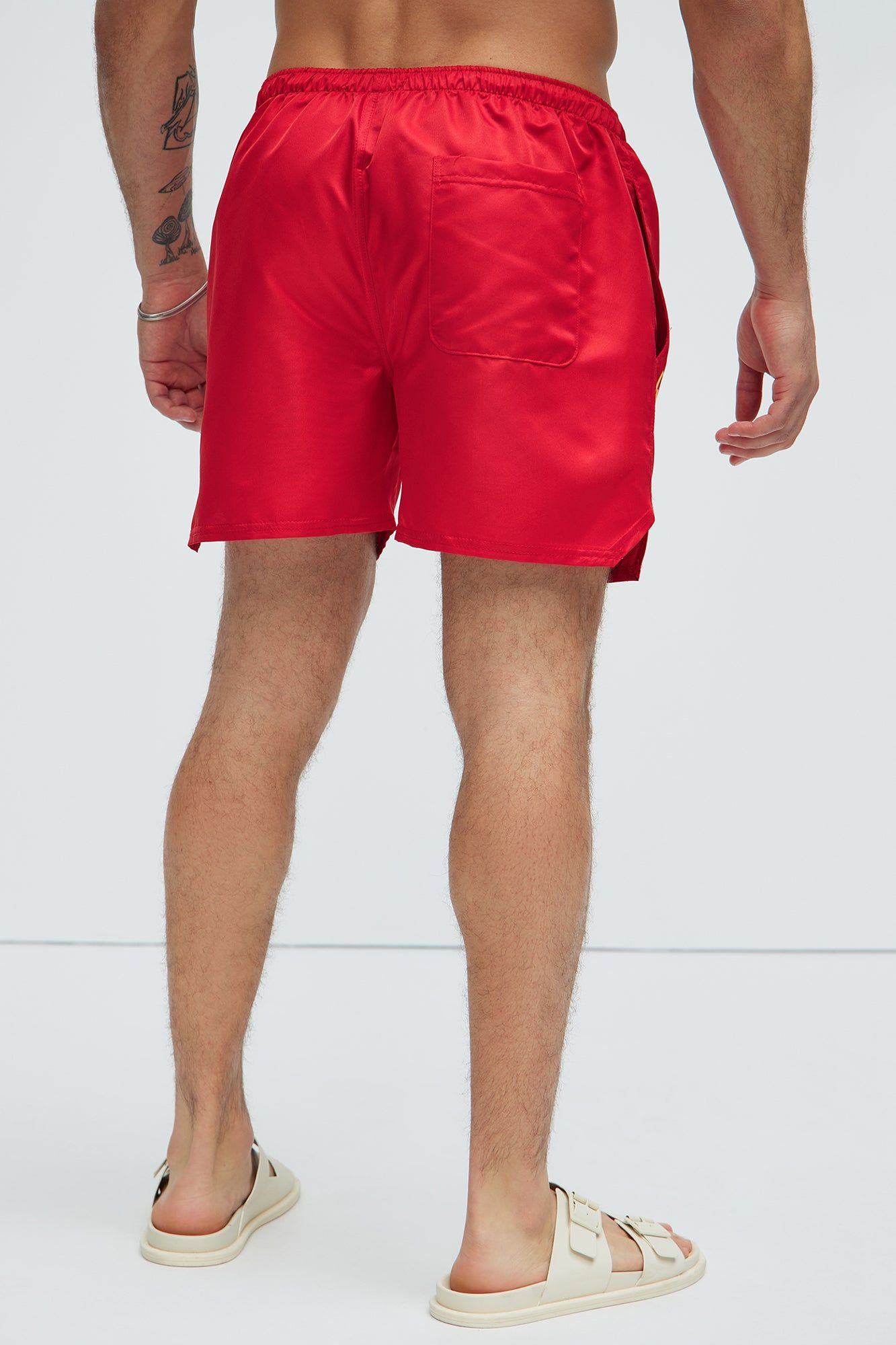 LA Cali Swim Trunks - Red sold by Fashion Nova product image thumbnail 4