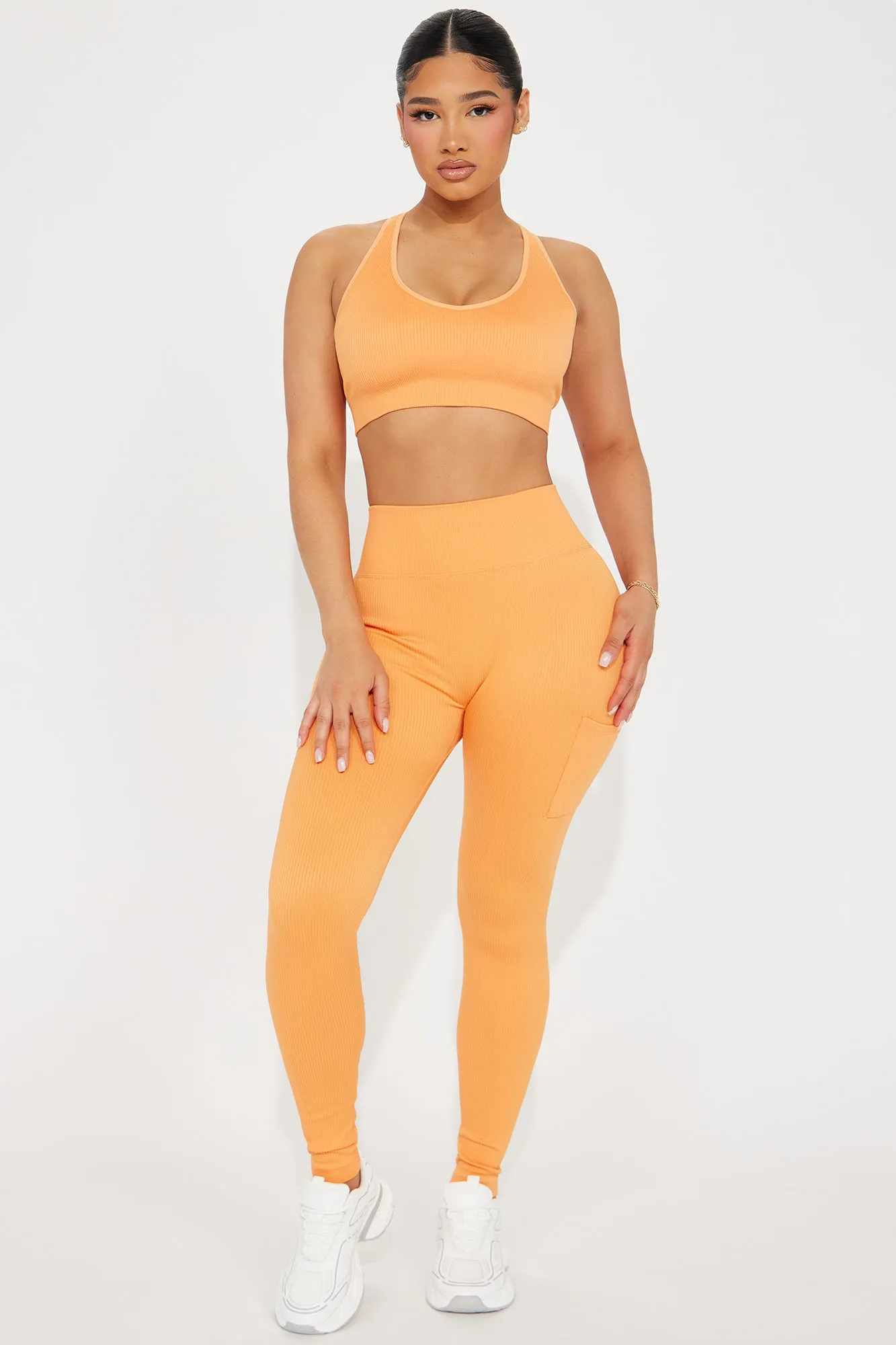 Keep Your Balance Active Set - Orange sold by Fashion Nova