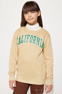Mini California Vintage Crew Neck Sweatshirt - Cream sold by Fashion Nova