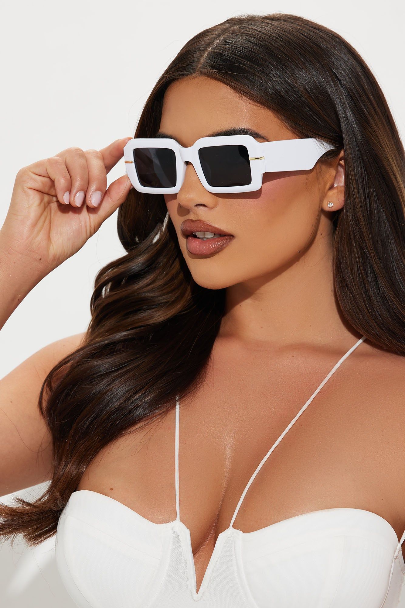 I'm Done With You Sunglasses - White sold by Fashion Nova product image thumbnail 2