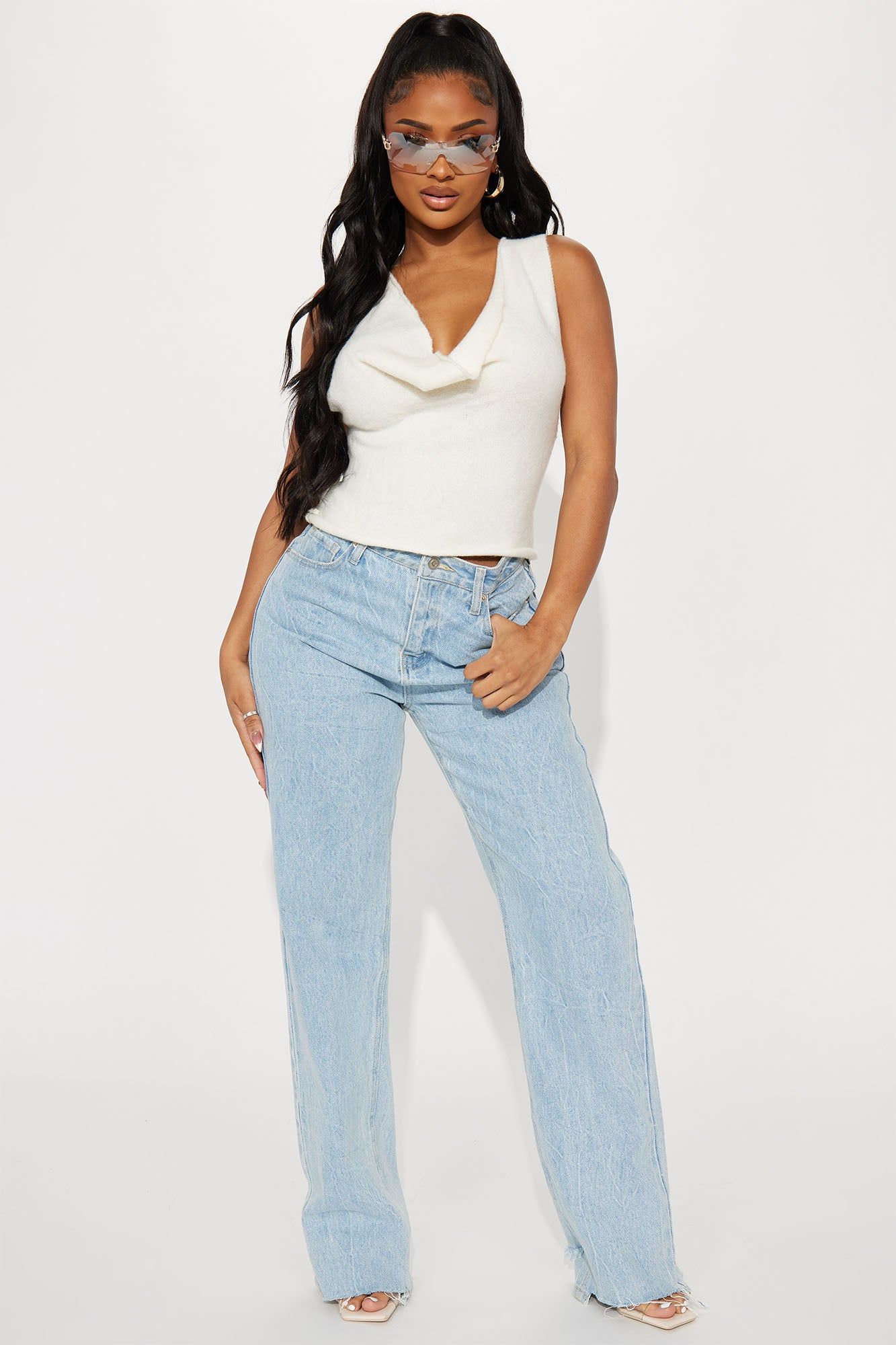 Clarke Sweater Top - Cream sold by Fashion Nova product image thumbnail 2