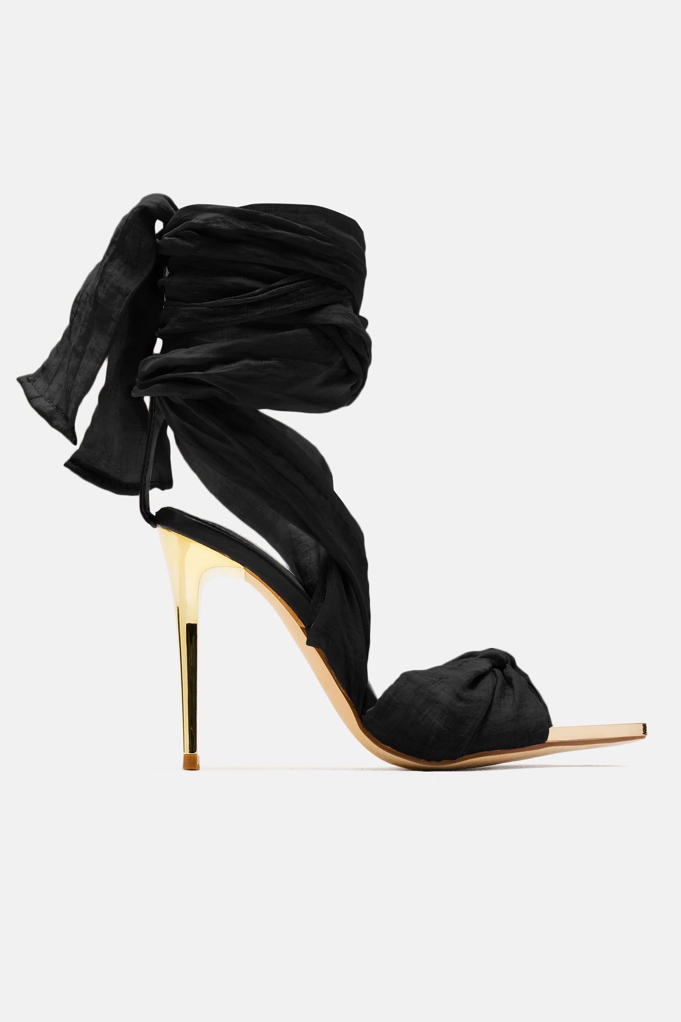 Wrapped In You Heels - Black sold by Fashion Nova product image thumbnail 2