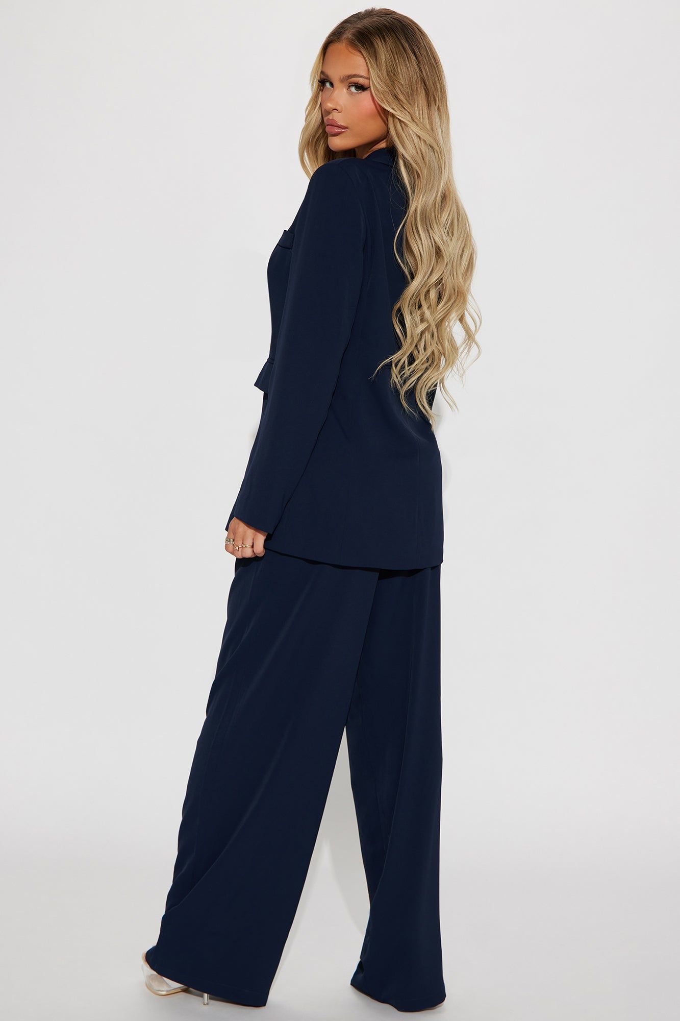 Important Meeting Blazer Pant Set - Navy sold by Fashion Nova product image thumbnail 3