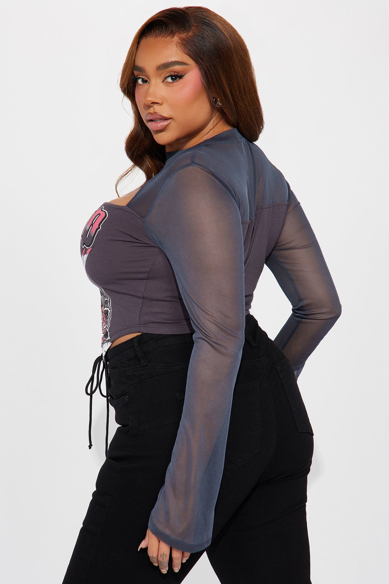 Fly High Graphic Top - Charcoal sold by Fashion Nova product image thumbnail 8