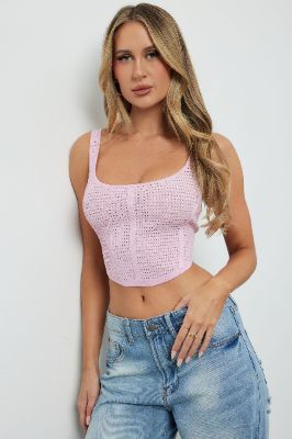 Summer In Capri Corset Top - Pink sold by Fashion Nova