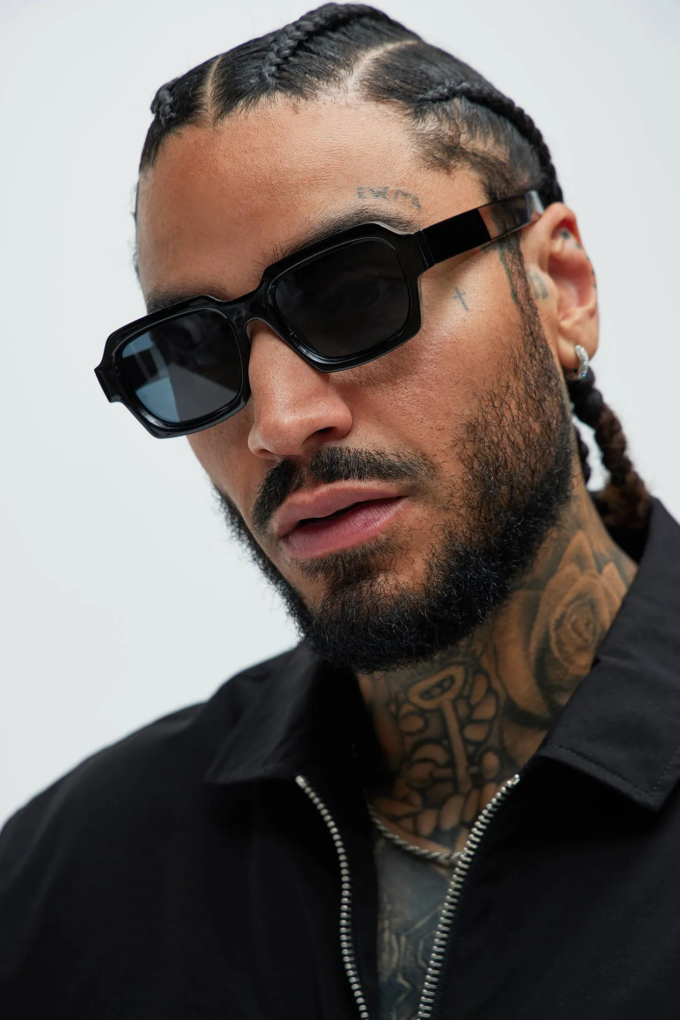 Keep Me Retro Sunglasses - Black/White sold by Fashion Nova