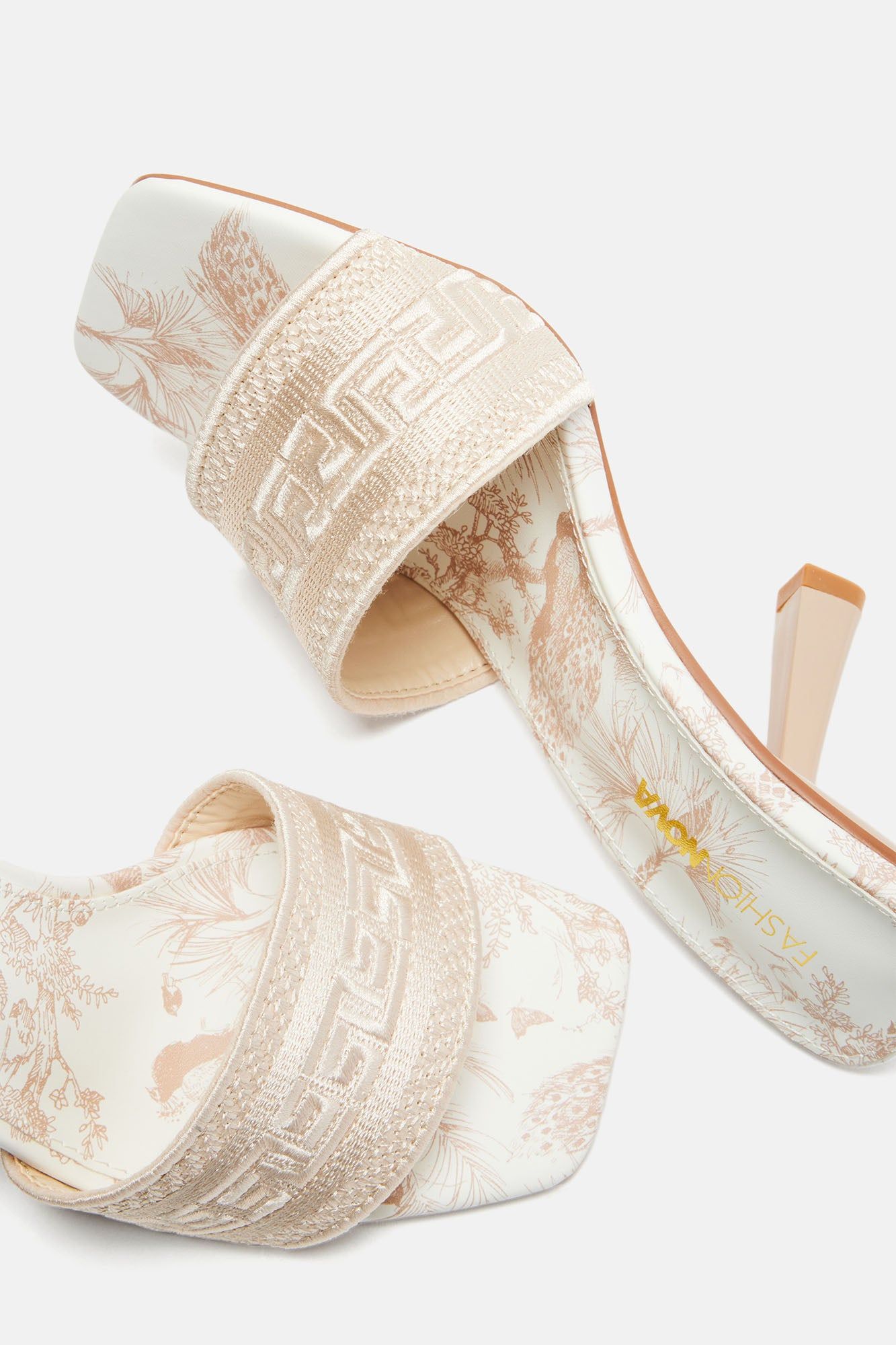 Getting It Right Heeled Sandals - Beige sold by Fashion Nova product image thumbnail 4