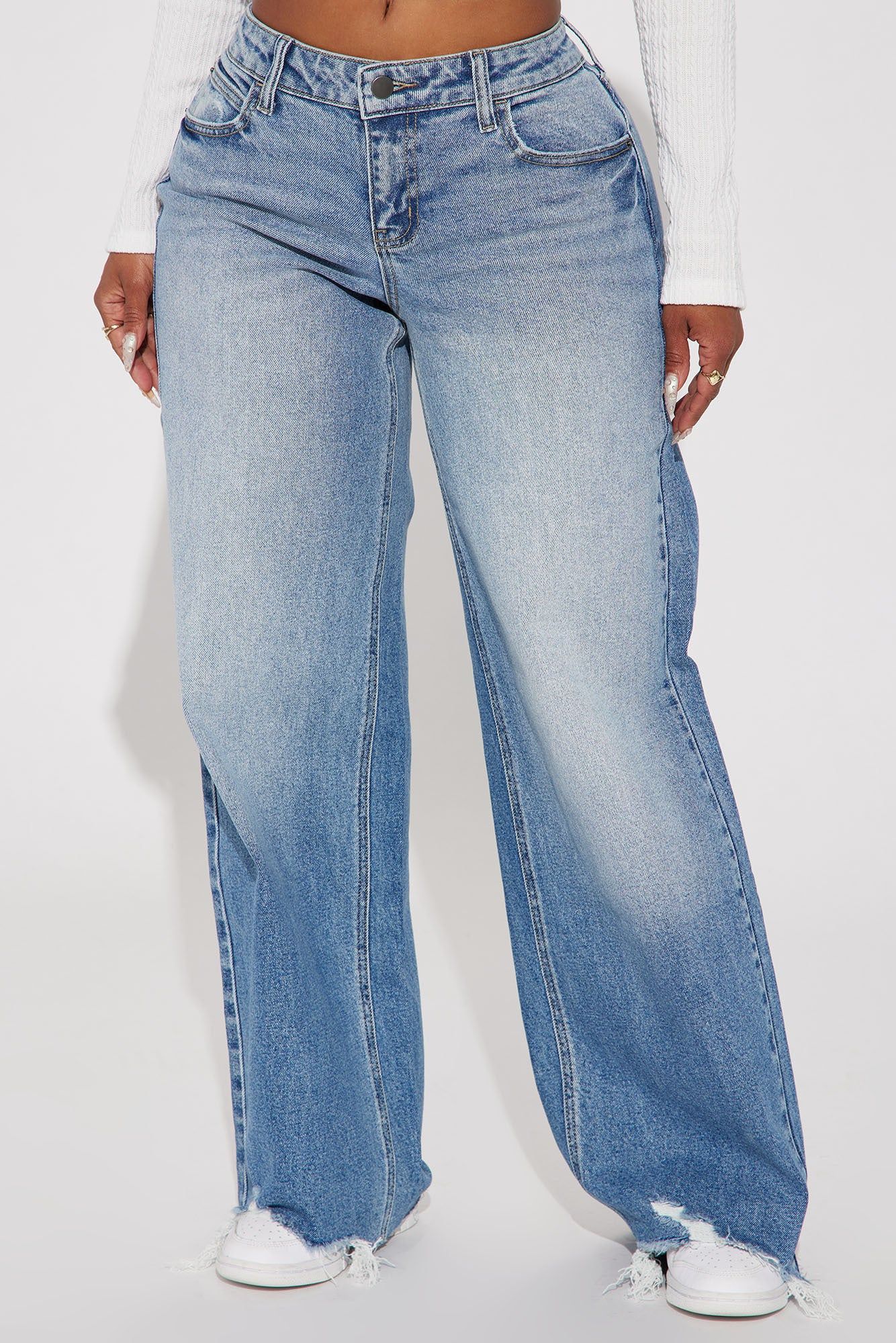 Dahlia Baggy Jeans - Medium Wash sold by Fashion Nova product image thumbnail 2