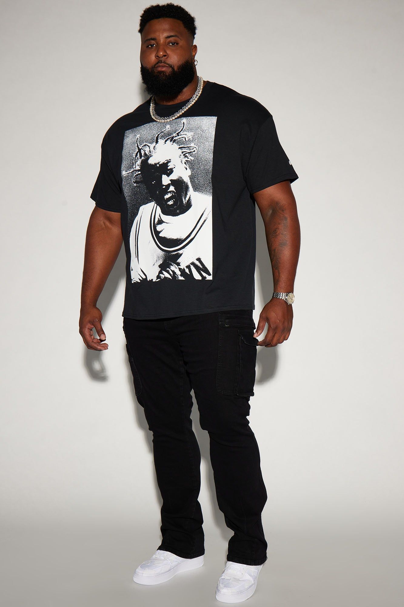 On A Good One Stacked Skinny Flare Jeans - Black sold by Fashion Nova product image thumbnail 7