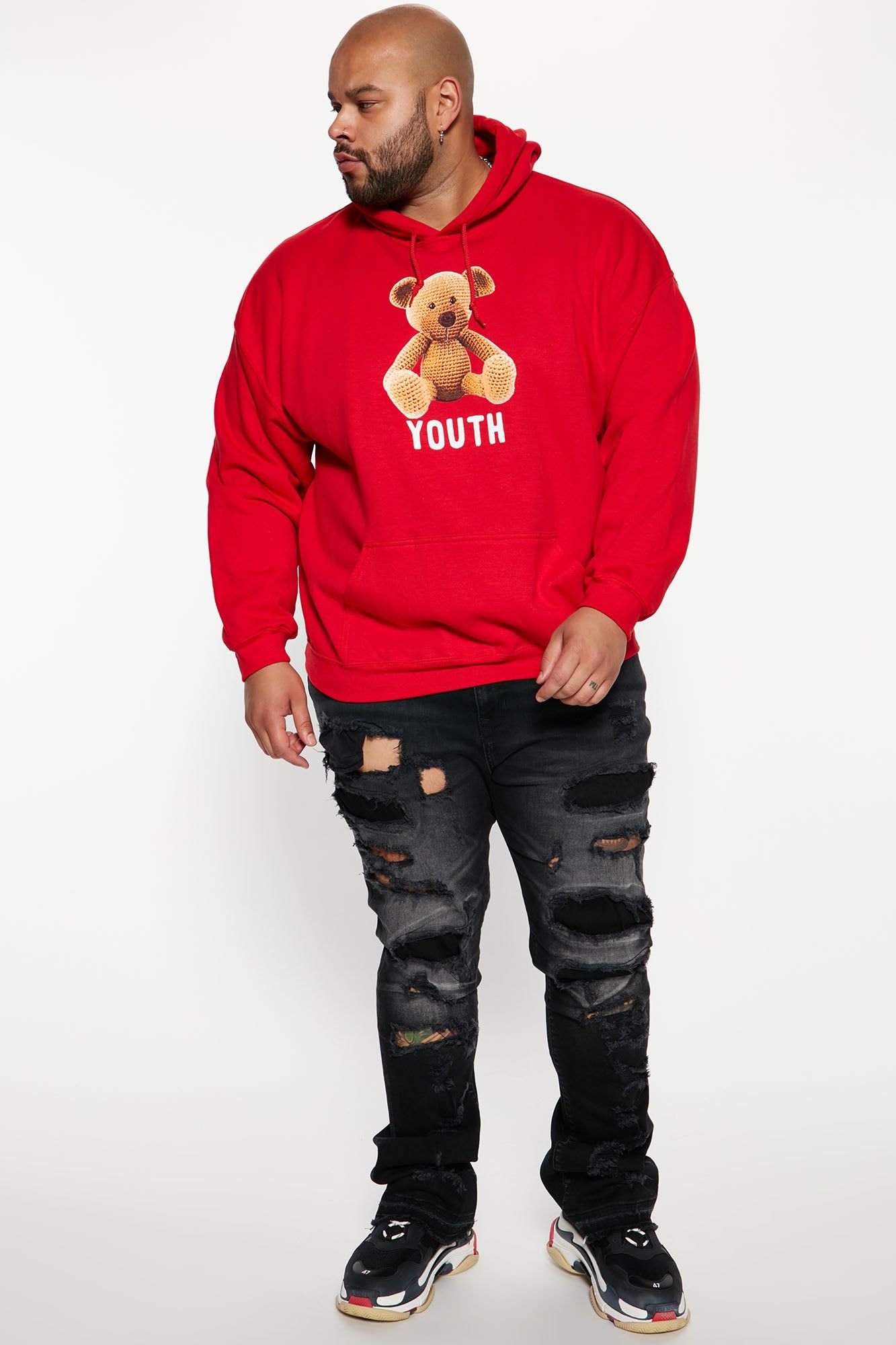 Back Me Up Ripped Stacked Skinny Flared Jeans - Black Wash sold by Fashion Nova product image thumbnail 7