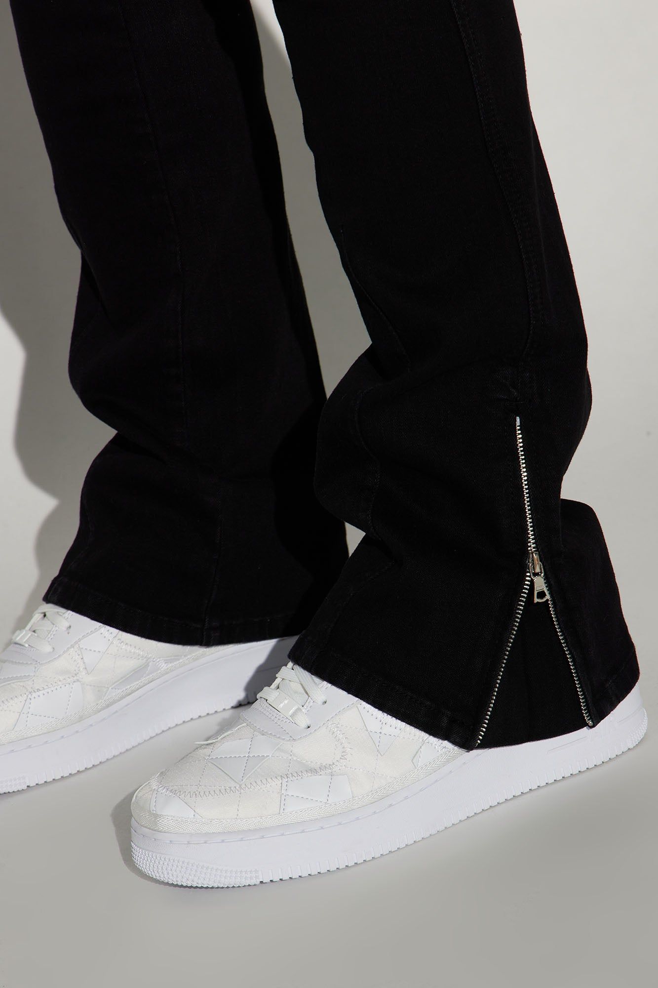 On A Good One Stacked Skinny Flare Jeans - Black sold by Fashion Nova product image thumbnail 4