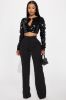 Angelic Feel Sequin Cardigan - Black sold by Fashion Nova